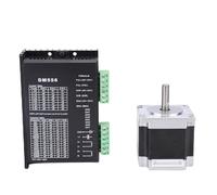 Hyuduo Kit de Conducteur de Moteur Pas à Pas NEMA23, DM556 Motor High Resolution 2 Phase avec Conception Anti-résonance, 23HS5628 126N.CM 2,8A ARPRE 8 Mm pour la Machine à Gravure de