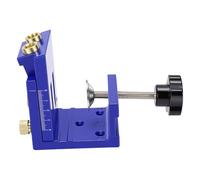 Hyuduo Kit de Gabarit de Trou de Poche, Guide de Perçage coudé à 15 Degrés | Corps CNC en Acier et Aluminium, Réglage de la Profondeur de L'échelle Gravée, S'adapte au Bois de 1/2 à 1-1/2 Pouces,