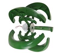 Hyuduo Kit de Générateur d'éolienne 12 V 24 V Générateur de Vent à Axe Vertical avec 5 Pales et Contrôleur 300 W en Forme de Gourde, Option de Base à Vis pour Usage Domestique, Agricole et Marin