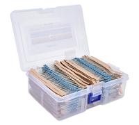 Hyuduo Kit de Résistances à Film en Alliage de 2880 Pièces, 144 Valeurs | Fils axiaux à code couleur, tolérance de ± 1 %, circuits à faible bruit, soudure traversante de 1/4 watt
