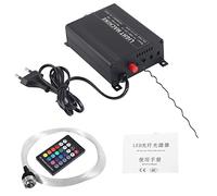 Hyuduo Kit d'éclairage LED RGBW 16W avec télécommande et câbles à fibres optiques - Éclairage de plafond Ciel étoilé pour chambre, décoration lumineuse fête