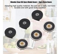 Hyuduo Kit d'Engrenages de Base de Mélangeur, Installation Facile, 6 Engrenages de Remplacement pour Mélangeurs Compatibles