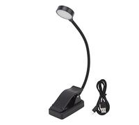 Hyuduo Lampe de Lecture Rechargeable par USB, Lampe de Bureau LED avec 4 Températures de Couleur, 3 Niveaux de luminosité, Col de Cygne Flexible à 360°, pour Bureau, Chambre, Dortoir,