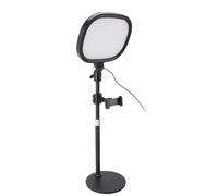 Hyuduo Lampe de Vidéoconférence, Kit d'éclairage de Vidéoconférence de Bureau en ABS avec Panneau Lumineux de 23 X 18 Cm, 3 Modes d'éclairage, Prise USB, Support et Support de Téléphone pour
