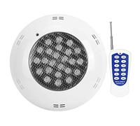 Hyuduo Lampe sous-Marine 24 LED 24 W AC 12 V avec Télécommande, Durée de Vie de 50 000 Heures, Lumière de Piscine LED à Changement de Couleur pour Décoration Murale de Piscine