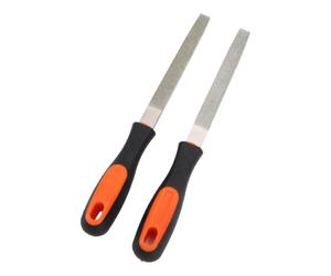 Hyuduo Lime Métal 6 Pouces, Lime Plate à Main pour ébavurage et coupe. | Alliage D'acier à Haute Teneur en Carbone, Poignée en PVC Antidérapante, adapté au Polissage du Métal, du Bois, du