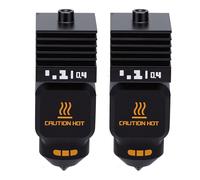 Hyuduo Lot de 2 Extrémités Chaudes, Adaptées aux Mini Imprimantes 3D P2S H2D H2S A1 A1, Buse en Acier trempé Entièrement Métallique jusqu'à 650 °C, avec Buse de 0,4 Mm Pré-installée