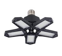 Hyuduo Lumière de Garage à LED 1500 Lm Haut luminosité Pliante 5 Feuilles de Plafond avec une Coque ABS + PC pour L'atelier D'éclairage Industriel