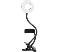 Hyuduo Lumière de Remplissage USB LED Ring Light Fer ABS Clip Lampe 10 Niveaux de Gradation 3 Modes d'éclairage Tête de 3,5 Pouces pour la Diffusion en Direct de la Photographie, la Lecture, la
