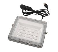 Hyuduo Lumière Noire LED, Projecteur 365 Nm avec Boîtier en Aluminium Résistant à l'eau IP66 pour éclairage de Scène de Fête, Décoration de Vacances