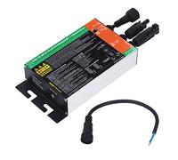 Hyuduo Micro-onduleur à Connexion au Réseau, Alliage d'aluminium, Technologie MPPT, Sortie 230 V CA, Idéal pour Les Petits Systèmes d'énergie Solaire (600W)