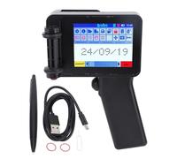 Hyuduo Mini Imprimante à Jet d'encre Portable, écran Tactile HD LED 4.3 Pouces, 4 CPU de Base, Support de Dessin, pour, pour iOS, Bois, Acrylique, Tissu, Papier, Plastique, Adaptateur