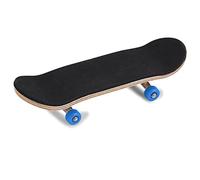 Hyuduo Mini Skateboards à Doigts, Touche en Bois D'érable à 5 Couches avec Roues à Roulement Entièrement Fermées et Coussinet en PU pour L'entraînement des Tours de Soulagement du Stress (Bleu foncé)