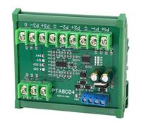 Hyuduo Module de Capteur de Température RTD PT100 - Protocole Modbus (Fonctions 03 Lecture, 06/16 Écriture) - Boîtier sur Rail DIN pour L'automatisation Industrielle et la Régulation de (B500 DC24V)