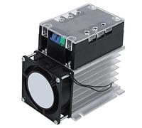 Hyuduo Module Doux de Démarreur de Moteur de Contrôleur de Moteur de Début SSR-20WA-R1 pour 220VAC monophasé 380VAC 2-Phase avec la Tension Réglable de L'heure de Début (Module + dissipateur