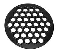 Hyuduo Moule à Raviolis Russe en Alliage d'aluminium, 37 Pièces, pour Boulettes, Dos Plat, Facile à Nettoyer, Plateau Lourd pour la Cuisine à Domicile, la Préparation Familiale (BLACK)