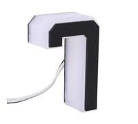 Hyuduo Numéro de Maison LED 7, Panneau D'adresse rétro-éclairé étanche IP44, Lueur Chaude en Acrylique pour L'extérieur, pour la Maison, L'hôtel, le Magasin, le Mur de Garage