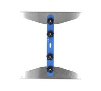 Hyuduo Outil de Gabarit de Jauge de Marches d'escalier, Règle Réglable en Alliage d'aluminium, 11 à 60 Pouces pour Marches et étagères (BLUE)