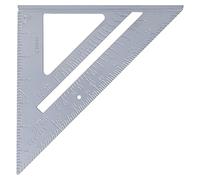 Hyuduo Outil de Mesure D'angle de Règle Triangulaire 7 Pouces en Alliage D'aluminium 45/90 Degrés avec échelle Claire pour les Projets de Bricolage D'artisanat de Menuiserie
