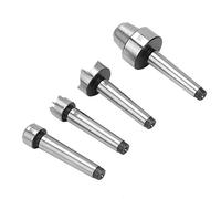 Hyuduo Outil de Tournage de Tour à Bois, 4 Pièces MT1/MT2, Ensemble Central de Coupelles d'éperon, dé à Coudre en Acier de Haute qualité pour un Tournage en Douceur sur les Tours à Bois et à Métal