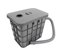 Hyuduo Piège à Graisse en Plastique 15 L, Filtration à 6 étapes Sous évier | Séparateur Eau, Corps en Polypropylène, Installation Sous évier, Panier à Sédiments, Joint Anti Odeur, Entrée 30 à 40 Mm