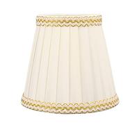 Hyuduo Pince à Ombrage de Petite Lampe sur un Abat-jour Rustique pour L'ampoule E14 Bulbe 9 Cm Top 14 Cm Infère 13 Cm Hauteur avec un Matériau Léger Brillant Soyeux pour la Chambre à