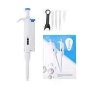 Hyuduo Pipette Numérique Pipette électronique Pipetor à Réglage Réglable 100-1000 μl Manuel à Canal Unique avec Affichage de Volume Transparent pour une Manipulation Précise du Liquide