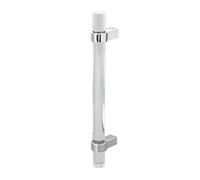 Hyuduo Poignée en Acrylique Cristal pour Tiroir Transparent, Espacement des Trous de 128 Mm, Poignée d'Armoire Moderne Dorée pour Placards, Bibliothèques, Armoire à Chaussures, 3 Utilisations, en