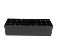 Hyuduo Présentoir de Rouge à Lèvres Compact, Matériau PS, Organise 36 Rouges à Lèvres, Parfait pour les Chambres et les Salles de Bains (BLACK)