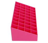 Hyuduo Présentoir de Rouge à Lèvres Compact, Matériau PS, Organise 36 Rouges à Lèvres, Parfait pour les Chambres et les Salles de Bains (PINK)