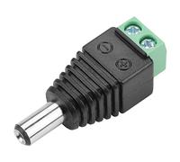Hyuduo Prise d'alimentation CC, Connecteur Mâle 5,5 Mm X 2,1 Mm, Prise Jack d'alimentation ABS pour Caméra de Vidéosurveillance à Bande LED, 10 Adaptateurs de Borne CC avec Interface 220 V AC/DC