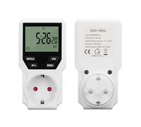 Hyuduo Prise de Minuterie PC Affichage Numérique Sortie de Minuterie 16A 3680W avec Comptes à Rebours et Modes de Cycle 14°F à 104°F pour Chauffe-eau, Couverture électrique, Contrôle des Appareils