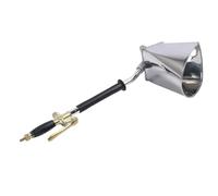 Hyuduo Pulvérisateur de Mortier Pulvérisateur de Ciment Mural en Acier Inoxydable avec Trous de Pulvérisation 4 X 18 Mm Valve de Pression en Cuivre G1 4 Pouces pour la Rénovation Domiciliaire, Le