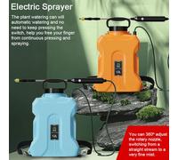 Hyuduo Pulvérisateur électrique Portatif Rechargeable de 12 L, Conception Confortable, Pulvérisation à Longue Portée, Parfait pour Le Jardin et la Maison (Green)