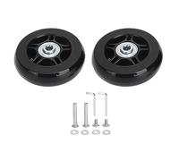 Hyuduo Remplacement des Roues à Bagages en Caoutchouc Facile à Remplacer, Stable et Universel avec Une Conception Silencieuse et Un Matériau en Caoutchouc Durable, Une Rotation à 360 Degrés pour Une