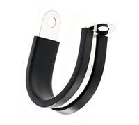 Hyuduo Serre-câble en Acier Inoxydable, 125 Pièces, 12 Tailles | Acier Inoxydable 304 avec Coussin en Caoutchouc, Résistant à l'humidité et à la Rouille, Fil et Tuyau Sécurisés en Forme de R