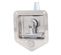 Hyuduo Serrure de Boîte à Outils à Poignée en T Robuste, Loquet de Boîte à Outils en Acier Inoxydable pour un Stockage sécurisé de Remorque de Camion de Camping-car, Taille de Trou de Montage de