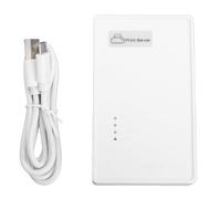 Hyuduo Serveur D'impression sans Fil, Adaptateur D'imprimante USB vers WiFi avec Port WiFi et Ethernet 2,4 GHz, Compatible avec OS X Linux, pour le Partage D'imprimantes Réseau au