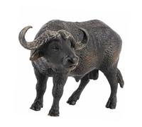 Hyuduo Simulation de Modèle Animal de Buffle, Mini Décoration de Buffle en Plastique ABS 14 X 7 X 7 Cm, Figurine Noire Détaillée pour la Décoration de Table à la Maison, éducation Cognitive de la