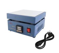 Hyuduo Station de Préchauffage électronique LCD Numérique 200x200mm avec Conception de Refroidissement Multi-angle pour la Réparation D'écran de Téléphone, Affichage LED, Soudage de (Prise UE 220V)