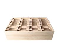 Hyuduo Support de Boîte de Téléphone Portable en Bois avec 48 Compartiments, Excellent Matériau, Conceptions Robustes pour la Salle de Classe du Bureau à Domicile