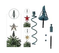 Hyuduo Support de Cime D'arbre de Noël, Stabilisateur Universel en Métal torsadé