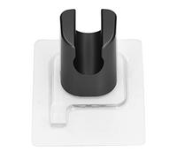 Hyuduo Support de Pomme de Douche, Support de Douche Adhésif ABS Noir Mat, Mural étanche sans Poinçon, Position de Tête Réglable pour Salle de Bain, Utilisation en Location à Domicile