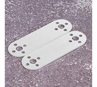 Hyuduo Support Plat en Aluminium CNC Outil de Travail des Métaux 2 Pièces 91 X 27 X 2 Mm Accessoires de Robot avec Trous de 8,1 Mm et 3,8 pour la Réparation et le Remplacement de l'assemblage de
