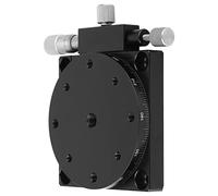 Hyuduo Table Coulissante 60 X 60 Mm, Platine Linéaire à Déplacement Manuel en Alliage D'aluminium avec Rotation à 360 Degrés et Réglage de Précision de ± 5°, pour un Usinage de