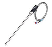 Hyuduo Thermocouple Capteur K-Type Temperature Temper Température Accessoire Accessoire Industriel en Acier Inoxydable 0-600 ° C WRNT-01 avec Pointe de Mesure Exposée et Technologie de (3)