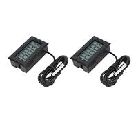 Hyuduo Thermomètre Numérique avec Sonde Réfrigérateur Congélateur Thermomètre Compteur de Température Numérique avec Sonde étanche de 1 M pour Incubateur Aquarium Imprimante 3D (BLACK)