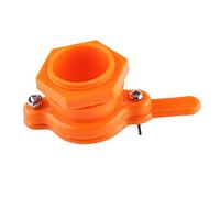 Hyuduo Vanne à Miel en Plastique pour L'apiculture avec Vis en Acier | pour Embouteillage de qualité Alimentaire, Fût fileté pour Seau, Taille 12 Cm, Blanc ou Orange