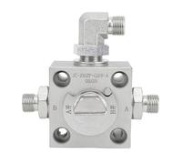 Hyuduo Vanne Inverse en Trois Voies Petites Excavatrices Renversation Valve de Commande Directionnelle à Trois Voies Mini Pièces de Rechange Excavatrice de L'excavatrice, y Compris les