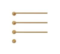 HYUFEIAO Porte-Serviettes électrique en Acier Inoxydable chromé 304 pour Salle de Bain. Sèche-Serviettes Mural à câble caché. Chauffe-Serviettes thermostatique. Sûr et Efficace (Or brossé)